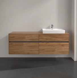 Тумба под раковину Villeroy & Boch Collaro 160х50 см с подсветкой ДСП дуб канзас C023B0RH