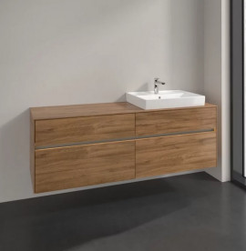 Тумба под раковину Villeroy & Boch Collaro 160х50 см с подсветкой ДСП дуб канзас C023B0RH