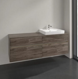 Тумба під раковину Villeroy & Boch Collaro 160х50 см із підсвічуванням ДСП кам'яний дуб C023B0RK