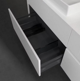 Тумба под раковину Villeroy & Boch Collaro 160х50 см с подсветкой МДФ глянцевый белый C024B0DH