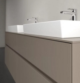 Тумба под раковину Villeroy & Boch Collaro 160х50 см с подсветкой ДСП трюфель серый C024B0VG