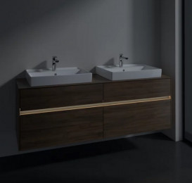 Тумба под раковину Villeroy & Boch Collaro 160х50 см с подсветкой ДСП дуб аризона C024B0VH