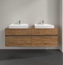 Тумба под раковину Villeroy & Boch Collaro 160х50 см с подсветкой ДСП дуб канзас C024B0RH