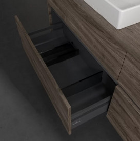 Тумба под раковину Villeroy & Boch Collaro 160х50 см с подсветкой ДСП каменный дуб C024B0RK