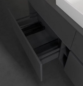 Тумба під раковину Villeroy & Boch Collaro 160х50 см із підсвічуванням МДФ глянсовий сірий C025B0FP