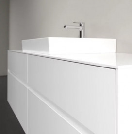 Тумба под раковину Villeroy & Boch Collaro 160х50 см с подсветкой ДСП матовый белый C025B0MS