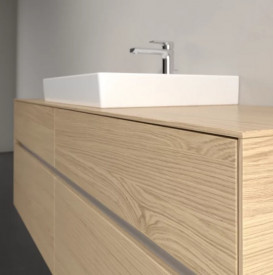 Тумба под раковину Villeroy & Boch Collaro 160х50 см с подсветкой ДСП северный дуб C025B0VJ