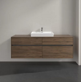 Тумба под раковину Villeroy & Boch Collaro 160х50 см с подсветкой ДСП дуб аризона C025B0VH