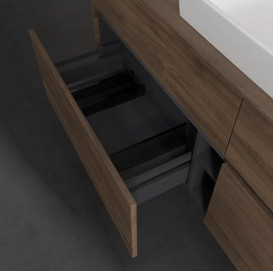 Тумба под раковину Villeroy & Boch Collaro 160х50 см с подсветкой ДСП дуб аризона C025B0VH