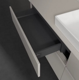 Тумба під раковину Villeroy & Boch Collaro 160х50 см із підсвічуванням ДСП м'який сірий C025B0VK