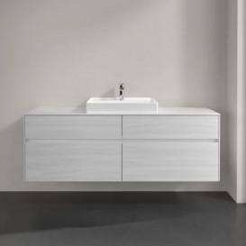 Тумба під раковину Villeroy & Boch Collaro 160х50 см із підсвічуванням ДСП біле дерево C025B0E8