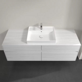 Тумба під раковину Villeroy & Boch Collaro 160х50 см із підсвічуванням ДСП біле дерево C025B0E8