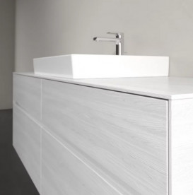 Тумба під раковину Villeroy & Boch Collaro 160х50 см із підсвічуванням ДСП біле дерево C025B0E8