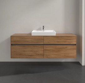 Тумба под раковину Villeroy & Boch Collaro 160х50 см с подсветкой ДСП дуб канзас C025B0RH