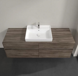 Тумба під раковину Villeroy & Boch Collaro 160х50 см із підсвічуванням ДСП кам'яний дуб C025B0RK