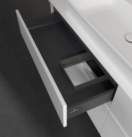 Тумба под раковину Villeroy & Boch Collaro 160х50 см с подсветкой МДФ глянцевый белый C026B0DH