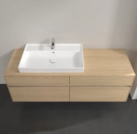 Тумба под раковину Villeroy & Boch Collaro 160х50 см с подсветкой ДСП северный дуб C026B0VJ