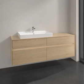 Тумба под раковину Villeroy & Boch Collaro 160х50 см с подсветкой ДСП северный дуб C026B0VJ