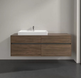 Тумба под раковину Villeroy & Boch Collaro 160х50 см с подсветкой ДСП дуб аризона C026B0VH