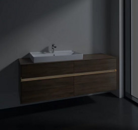 Тумба под раковину Villeroy & Boch Collaro 160х50 см с подсветкой ДСП дуб аризона C026B0VH