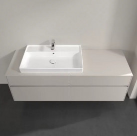 Тумба під раковину Villeroy & Boch Collaro 160х50 см із підсвічуванням ДСП м'який сірий C026B0VK