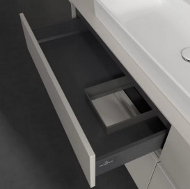 Тумба під раковину Villeroy & Boch Collaro 160х50 см із підсвічуванням ДСП м'який сірий C026B0VK