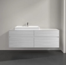 Тумба під раковину Villeroy & Boch Collaro 160х50 см із підсвічуванням ДСП біле дерево C026B0E8