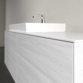 Тумба під раковину Villeroy & Boch Collaro 160х50 см із підсвічуванням ДСП біле дерево C026B0E8