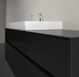 Тумба під раковину Villeroy & Boch Collaro 160х50 см із підсвічуванням МДФ чорний матовий лак C026B0PD