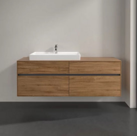 Тумба під раковину Villeroy & Boch Collaro 160х50 см із підсвічуванням ДСП дуб канзас C026B0RH