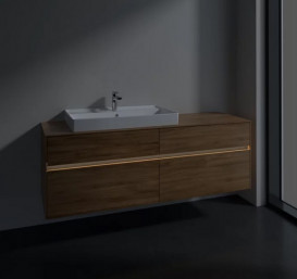 Тумба під раковину Villeroy & Boch Collaro 160х50 см із підсвічуванням ДСП дуб канзас C026B0RH