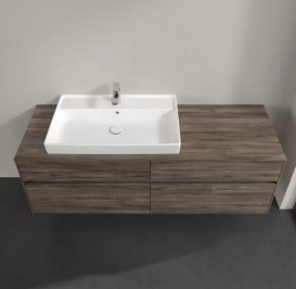 Тумба под раковину Villeroy & Boch Collaro 160х50 см с подсветкой ДСП каменный дуб C026B0RK