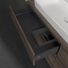 Тумба под раковину Villeroy & Boch Collaro 160х50 см с подсветкой ДСП каменный дуб C026B0RK