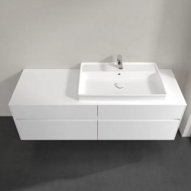 Тумба под раковину Villeroy & Boch Collaro 160х50 см с подсветкой МДФ глянцевый белый C027B0DH