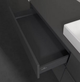 Тумба под раковину Villeroy & Boch Collaro 160х50 см с подсветкой МДФ глянцевый серый C027B0FP