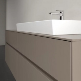 Тумба под раковину Villeroy & Boch Collaro 160х50 см с подсветкой ДСП трюфель серый C027B0VG