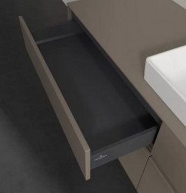 Тумба под раковину Villeroy & Boch Collaro 160х50 см с подсветкой ДСП трюфель серый C027B0VG
