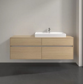 Тумба під раковину Villeroy & Boch Collaro 160х50 см із підсвічуванням ДСП північний дуб C027B0VJ