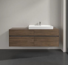 Тумба под раковину Villeroy & Boch Collaro 160х50 см с подсветкой ДСП дуб аризона C027B0VH