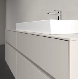 Тумба під раковину Villeroy & Boch Collaro 160х50 см із підсвічуванням ДСП м'який сірий C027B0VK