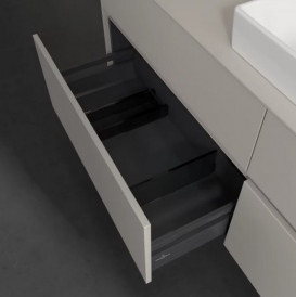 Тумба під раковину Villeroy & Boch Collaro 160х50 см із підсвічуванням ДСП м'який сірий C027B0VK