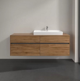 Тумба під раковину Villeroy & Boch Collaro 160х50 см із підсвічуванням ДСП дуб канзас C027B0RH