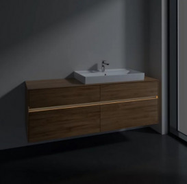 Тумба під раковину Villeroy & Boch Collaro 160х50 см із підсвічуванням ДСП дуб канзас C027B0RH