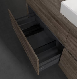 Тумба под раковину Villeroy & Boch Collaro 160х50 см с подсветкой ДСП каменный дуб C027B0RK