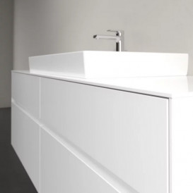 Тумба под раковину Villeroy & Boch Collaro 160х50 см с подсветкой ДСП матовый белый C028B0MS