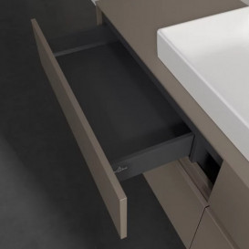 Тумба под раковину Villeroy & Boch Collaro 160х50 см с подсветкой ДСП трюфель серый C028B0VG