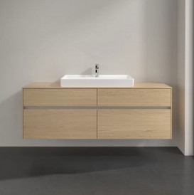 Тумба під раковину Villeroy & Boch Collaro 160х50 см із підсвічуванням ДСП північний дуб C028B0VJ