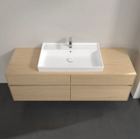 Тумба під раковину Villeroy & Boch Collaro 160х50 см із підсвічуванням ДСП північний дуб C028B0VJ