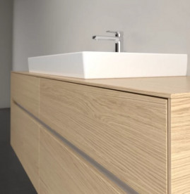 Тумба під раковину Villeroy & Boch Collaro 160х50 см із підсвічуванням ДСП північний дуб C028B0VJ