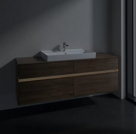 Тумба под раковину Villeroy & Boch Collaro 160х50 см с подсветкой ДСП дуб аризона C028B0VH